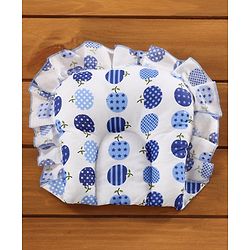 Babyhug Cherry Print Gadda Set With Mosquito Net - Blue