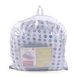 Babyhug Cherry Print Gadda Set With Mosquito Net - Blue