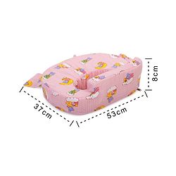 Babyhug Cotton Blend Feeding Pillow Teddy On Clouds - Pink