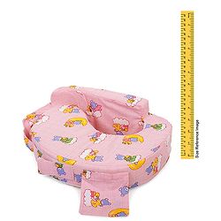 Babyhug Cotton Blend Feeding Pillow Teddy On Clouds - Pink
