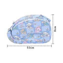 Babyhug Cotton Blend Feeding Pillow Animals And Bird Print - Blue