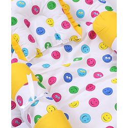 Babyhug Cotton Gadda Set Smiley Print - Multicolour