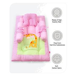 Babyhug Cotton Blend Gadda Set Teddy Embroidery - Blue