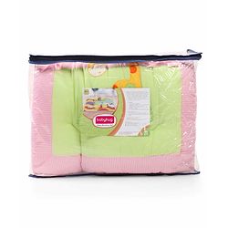 Babyhug Cotton Blend Gadda Set Teddy Embroidery - Blue