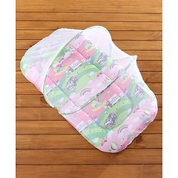 Babyhug Cotton Mosquito Net With Mattress Printed