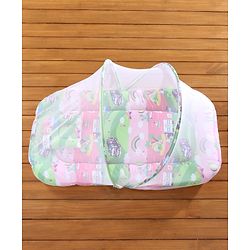 Babyhug Cotton Mosquito Net With Mattress Printed