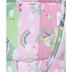 Babyhug Cotton Mosquito Net With Mattress Printed