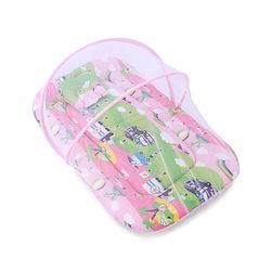 Babyhug Cotton Mosquito Net With Mattress Printed