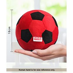 Babyhug Soft Ball Big Black And Red - Height 18 cm