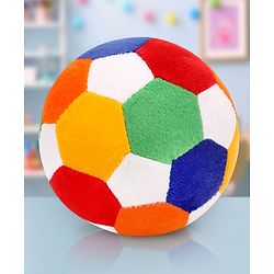 Babyhug Soft Baby Ball for Infants & Toddlers|Multicolour Plush Ball Toy for Sensory Play, Motor Skills & Bonding|Lightweight, Safe & Easy to Hold|Early Development Activity Toy|BIS|Height-14cm