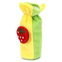 Babyhug Velour Plush Bottle Cover Strawberry Motif Large - Fits upto 330 ml
