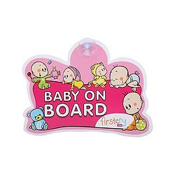Firstcry Baby On Board Sign - Pink
