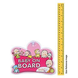 Firstcry Baby On Board Sign - Pink