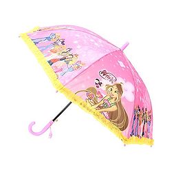 Babyhug Umbrella Winx Mission Enchantix Print - Light Pink and Yellow