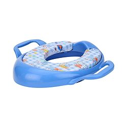 Babyhug Cushioned Potty Training Seat With Handle - Blue (Design May Vary)