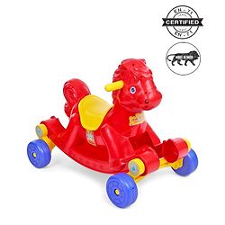 Babyhug Rock 'O' Ride Pony Ride-on - Red