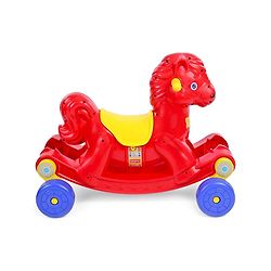 Babyhug Rock 'O' Ride Pony Ride-on - Red