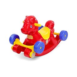 Babyhug Rock 'O' Ride Pony Ride-on - Red