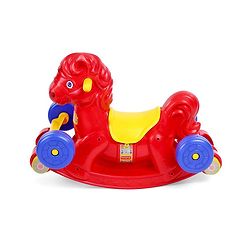Babyhug Rock 'O' Ride Pony Ride-on - Red
