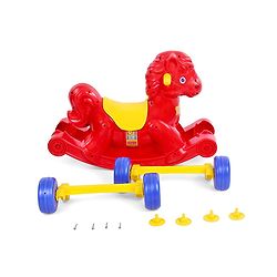 Babyhug Rock 'O' Ride Pony Ride-on - Red