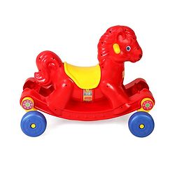 Babyhug Rock 'O' Ride Pony Ride-on - Red