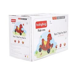 Babyhug Rock 'O' Ride Pony Ride-on - Red