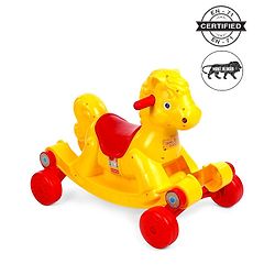 Babyhug Rock 'O' Ride Pony Ride-on - Yellow