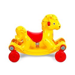 Babyhug Rock 'O' Ride Pony Ride-on - Yellow