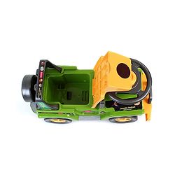Babyhug Jungle Safari Foot To Floor Ride-On  - Green & Yellow