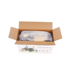 Babyhug Jungle Safari Foot To Floor Ride-On  - Green & Yellow