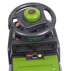 Babyhug Jungle Safari Foot To Floor Ride-On - Grey & Green