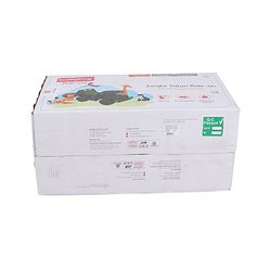 Babyhug Jungle Safari Foot To Floor Ride-On - Grey & Green