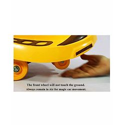 Babyhug Froggy Gyro Swing Car With Easy Steering Wheel - Yellow