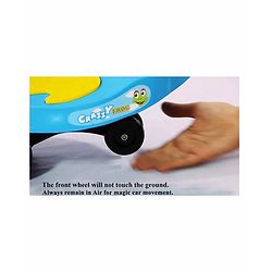 Babyhug Froggy Gyro Swing Car With Easy Steering Wheel - Blue