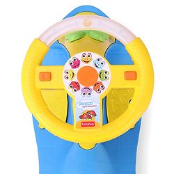 Babyhug Froggy Gyro Swing Car With Easy Steering Wheel - Blue