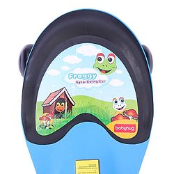 Babyhug Froggy Gyro Swing Car With Easy Steering Wheel - Blue