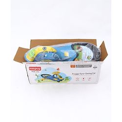 Babyhug Froggy Gyro Swing Car With Easy Steering Wheel - Blue