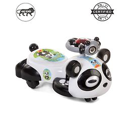 Babyhug Panda Gyro-Swing Car With Steering Wheel - Black & White