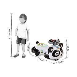 Babyhug Panda Gyro-Swing Car With Steering Wheel - Black & White