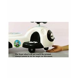 Babyhug Panda Gyro-Swing Car With Steering Wheel - Black & White