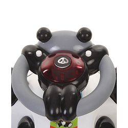 Babyhug Panda Gyro-Swing Car With Steering Wheel - Black & White