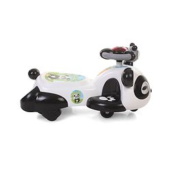 Babyhug Panda Gyro-Swing Car With Steering Wheel - Black & White