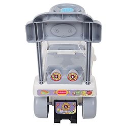 Babyhug Fun N Learn Ride-On With Storage Space & High Backrest - White Green