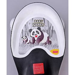 Babyhug Baby Panda Gyro Swing Car With Steering Wheel - Black & White
