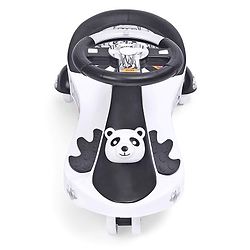 Babyhug Baby Panda Gyro Swing Car With Steering Wheel - Black & White