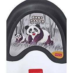 Babyhug Baby Panda Gyro Swing Car With Steering Wheel - Black & White