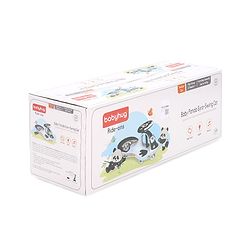 Babyhug Baby Panda Gyro Swing Car With Steering Wheel - Black & White