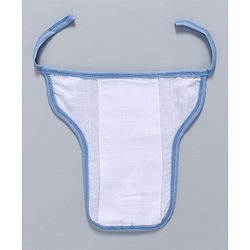 Babyhug 100% Cotton Nappy Set Small Pack Of 5 - Blue And White