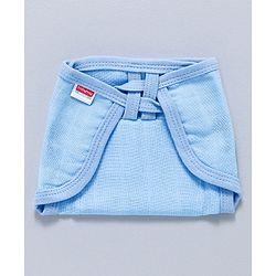 Babyhug Muslin Cloth Nappy Set of 5 Medium - Blue