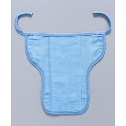 Babyhug Muslin Cloth Nappy Set of 5 Medium - Blue